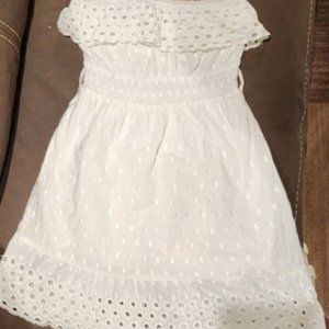 White Strapless Dress EUC Size M